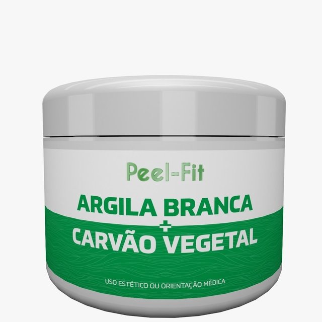 Argila Branca + Carvāo vegetal (Cont: 100 Gramas)